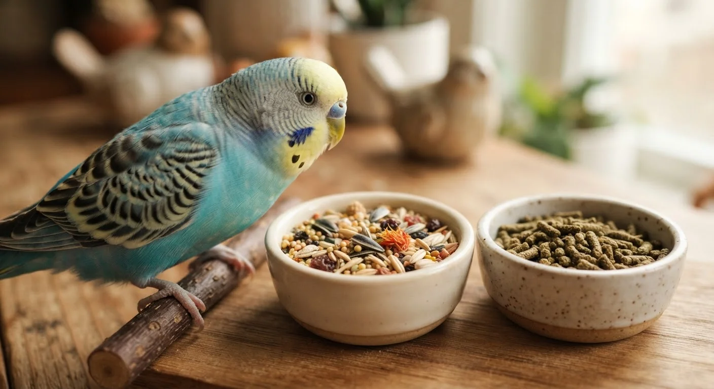 Seeds vs. Pellets: The Great Parakeet Diet Debate